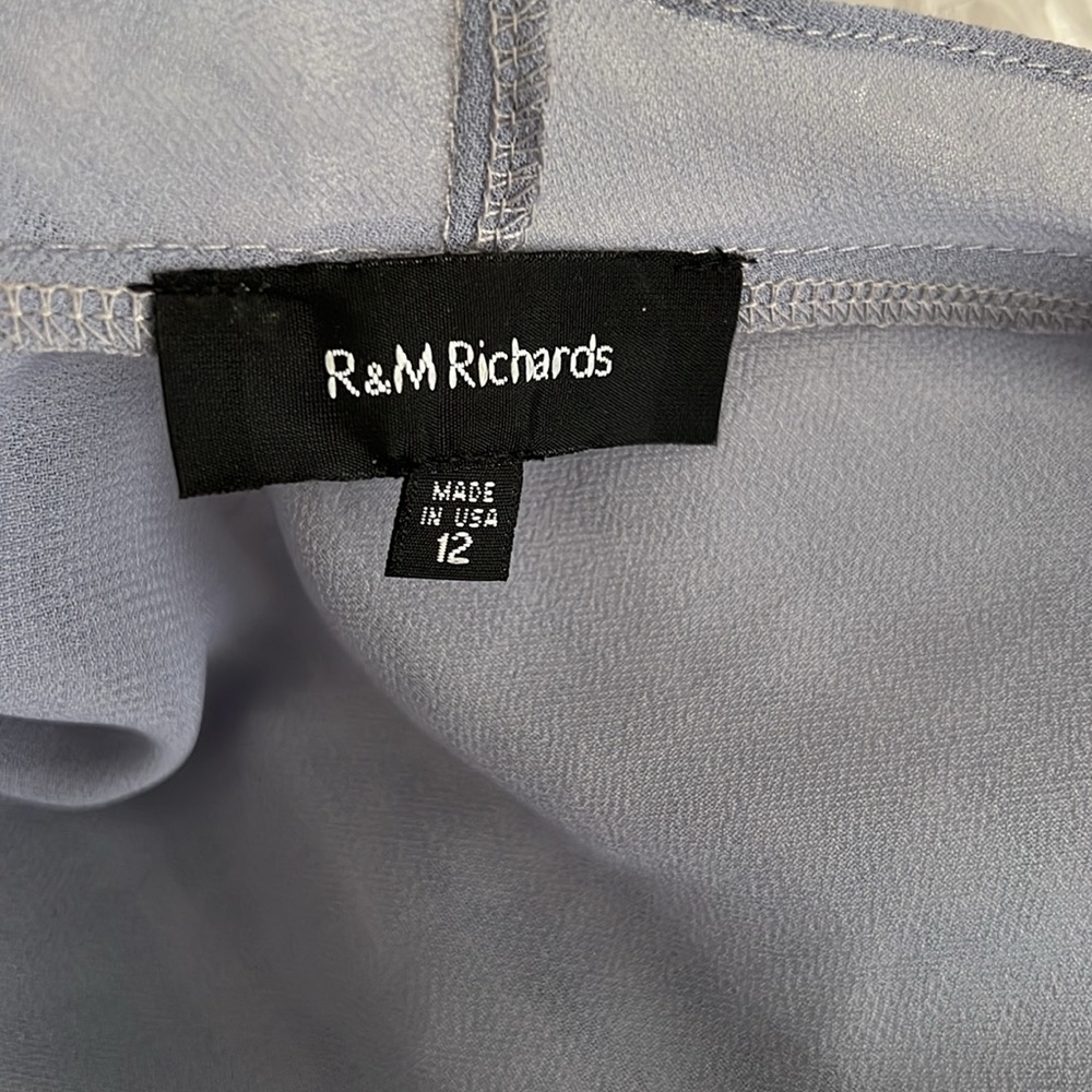 R&M RICHARD’S ELEGANT LONG DRESS WITH JACKET•COLOR IS PERIWINKLE/LAVENDER - Picture 16 of 16